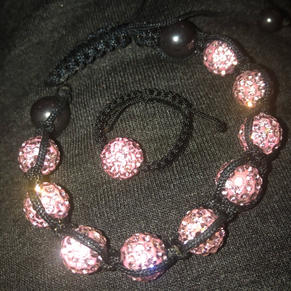 Shamballa Bracelet with Shamballa Ring